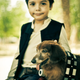 Illustration for article titled The most adorable Han Solo and Chewbacca are this kid and his dog